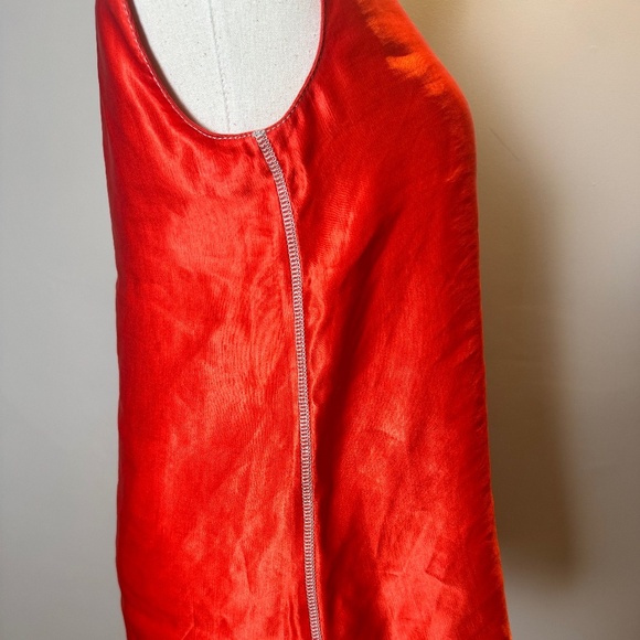 Lanvin Orange Linen Blend Sleeveless Top Size 34 - Picture 5 of 12